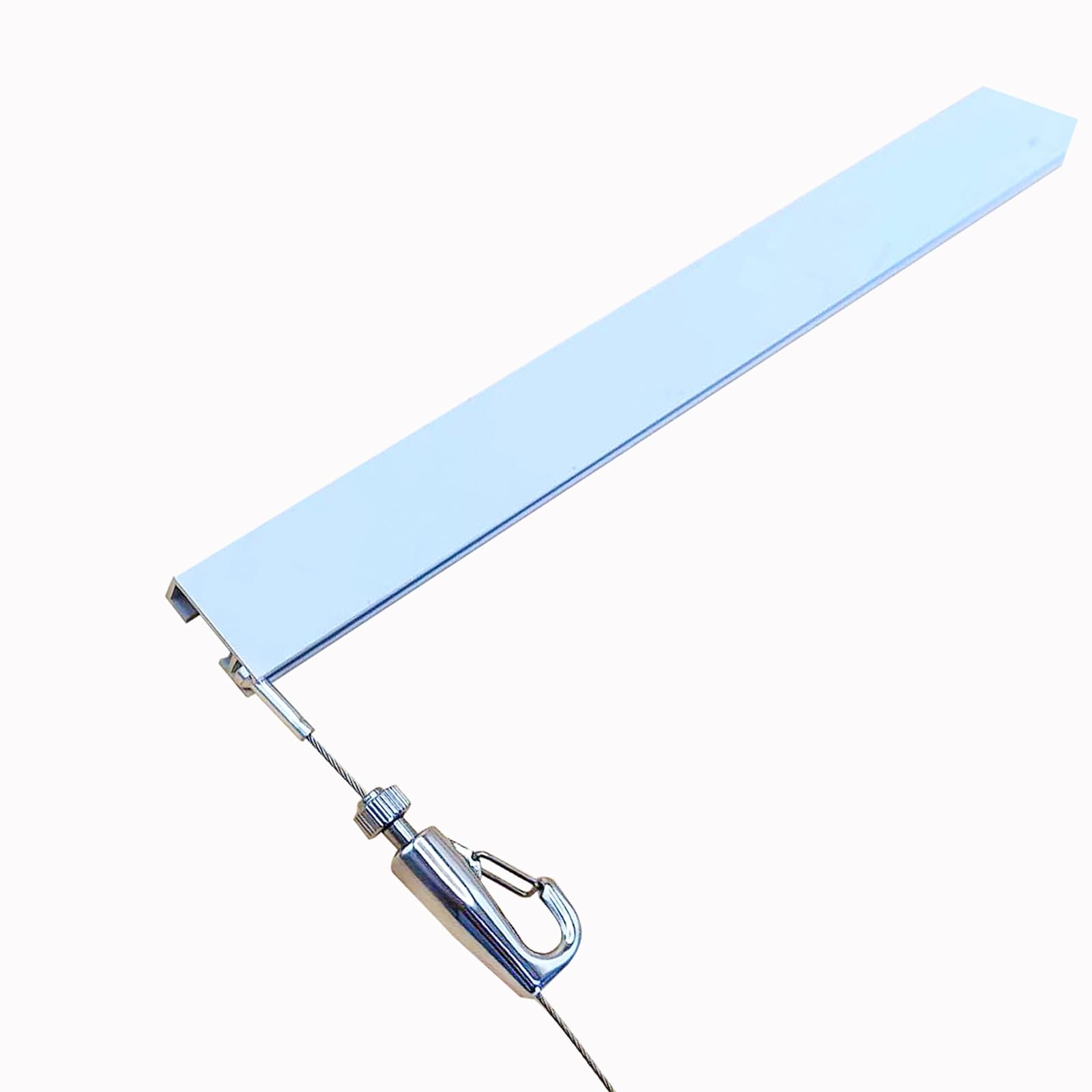 Kit para colgar cuadros, cuerda de alambre de acero inoxidable ajustable, kit de pista con 2 rieles, 4 ganchos y accesorios de instalación para decoración del hogar