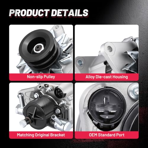 Image of BDFHYK 70A Alternator for Isuzu NPR 3.9L L4 1990-1997, 12097 | For GMC W4500 Forward 1992-1998, W3500 Forward 1995-1996, For Chevrolet W3500 Tiltmaster 1995-1996, 12V, CW, 2-Groove