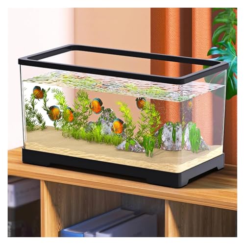 Acquario in acrilico trasparente per acquari da scrivania, di piccole dimensioni, perfetto per display acquatici decorativi