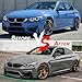 KHK Front Bumper Lip Spoiler for BMW 3 Series F80 M3 F82 F83 M4 2015-2020,Glossy Black ABS Air Dam Front Splitter Body Kit Accessories-2PCS