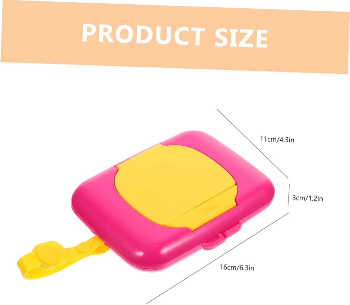 BESPORTBLE 2Pcs Portable Wipes Dispenser Refillable Wipe Holder for Diaper Bags Compact Case with Cover for Kitchen and Outdoor Use