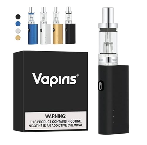 Vapiris Vape Pen E Cigarette Electronic Starter Kit 80w Refillable 2.0ml Tank Box Mod 80w Battery E Cig Big Clouds - No Nicotine (Black)