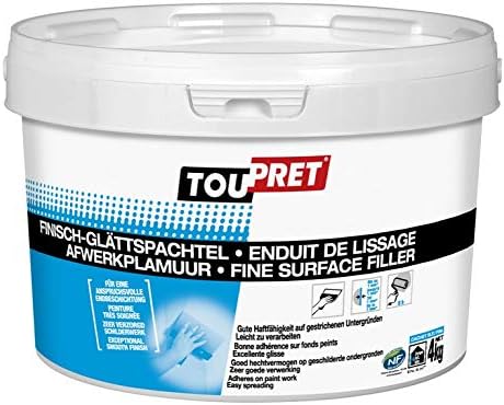Toupret Fine Surface Filler 4kg Blue Tub