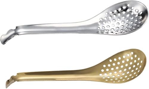 Cucharas de colador de acero inoxidable con fugas de cuchara de comida ranura para restaurante