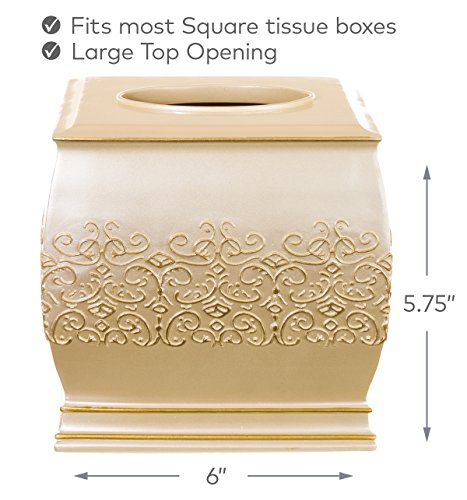 image for Creative Scents Shannon Tissue Box Cover Square - (6