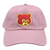 Generic Kanye West Bear Hat Dad Hat Strap Back Costume Head Men Women New (Pink)