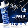 Blitz Gem & Jewelry Cleaner Liquid Concentrate for Gold, Silver, Platinum Jewelry Cleans Non-Porous, Precious & Semi-Precious Stones. Non-Toxic, Non-Abrasive, Planet Friendly Made in USA 8oz