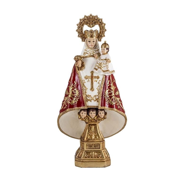 Figurine Vierge de Covadonga peinte à la main, statue en résine de 40 cm pour salon