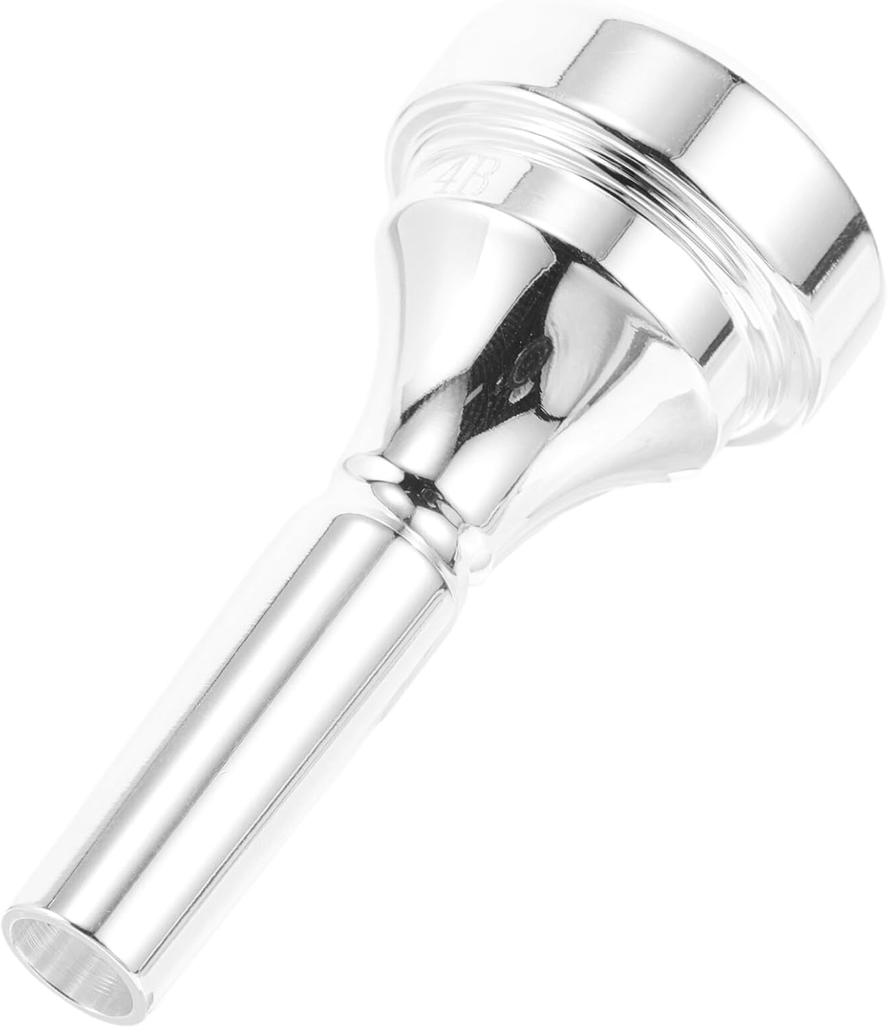 Brass Cornet Mouthpiece Silver 4b for Practice and Performance