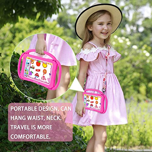 Topelotek Kids Tablet 7 Inch Toddler Tablet For Kids Wifi Android 10.0 32Gb Kids Tablets Kids Learning Educational App Pre-Installed Youtube Netflix Parental Control Kid-Proof Case With Lanyard (Red) #TOP5