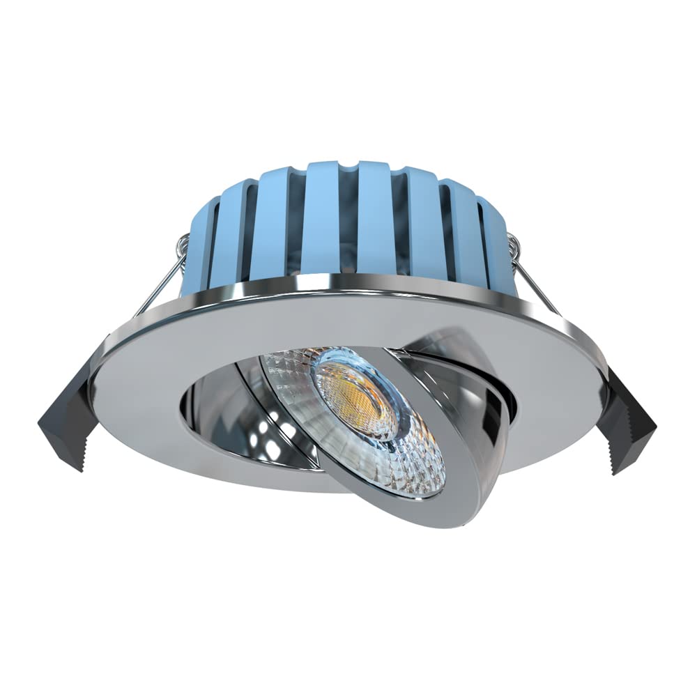Litecraft Cob Led Chrome Adjustable Colour Changing Bathroom Downlight from B&Q