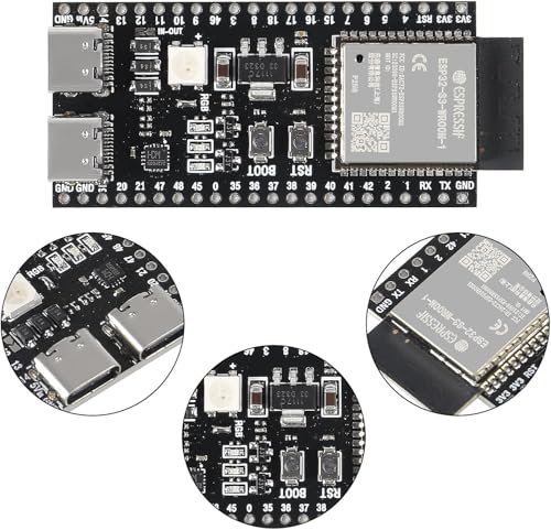 Image of ESP32-S3 DevKit-N16R8 Board | OTG USB + USB-to-Serial | 16MB Flash, 8MB PSRAM | Wi-Fi & Bluetooth 5 | Ideal for IoT | UNO & MicroPython Support | Unsoldered
