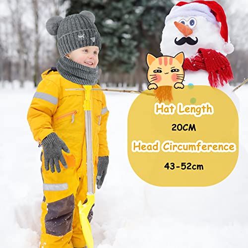 TAGVO Cappello a Cuffia Beanie Sciarpa e Guanti