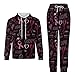 Racing Car Pit Crew Checkered Flag Men‘s Track Suits Casual Sets 2 Piece Outfits Sweatsuit for Women Hooded Sweatshirt and Pants XS
