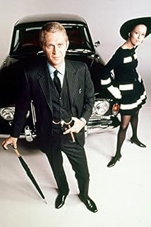 Generic Thomas Crown Affair McQueen & Dunaway by vintage car PosterLife Wall Art Poster 12x18 inches, Medium, Black