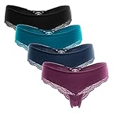 Attraco sexy panties naughty underwear pack lace lingerie brazilian cotton brief,Tanga,Medium