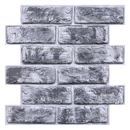 COMSTICKC 3D Faux Brick Wall Panels Peel and Stick,10 Pcs
