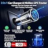 LIONO Car GPS Tracker & Charger with Built-in Rechargeable Battery, GPS Tracker for Vehicles, Hidden Car Tracker for Anti-Theft & Parking Location, for Family& Fleets, No Monthly Fee, No SIM, iOS Only