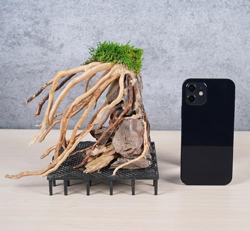 Image of AWXZOM Aquarium Driftwood Centerpiece Aquarium Landscape, Handcrafted Fish Tank hardscape Landscape (style2)