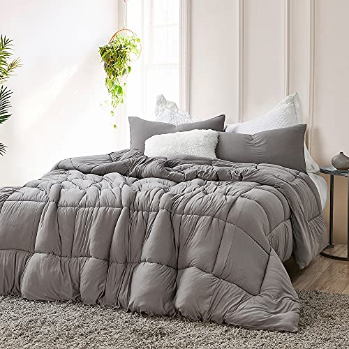 Byourbed Summertime - Coma Inducer® Oversized Queen Comforter - Morning Gray
