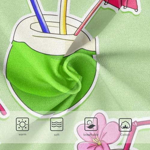 Girls Underwear Toddler 2t Cotton Girl Panties Cute Pattern Undies Kids Briefs Hawaii Green Coconuts Tropical3