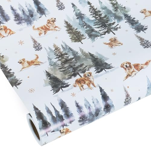 Golden Retriever Christmas Wrapping Paper