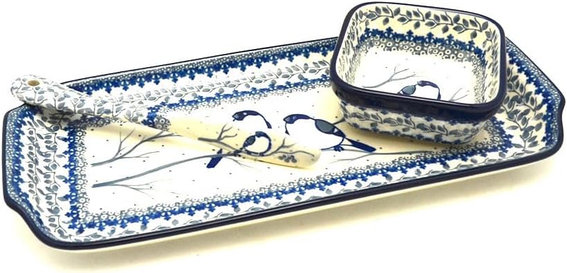 Polish Pottery Appetizer Serving Set - Unikat Signature - U4830