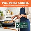 Non-Toxic Cooking Utensils – 6-Piece Kitchen Utensils Set, Glue-Free & One-Piece Wooden Spoons for Cooking, Natural Wooden Utensil Set with Plant-Based Finish, Free of Forever Chemicals #3