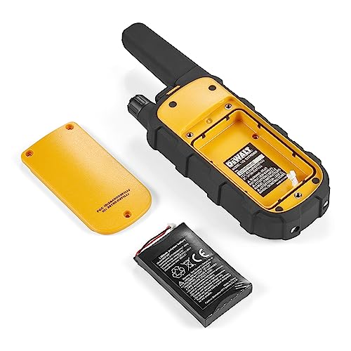 Image of DEWALT DXFRS800 FRS Walkie Talkies, Long Range 2 Way Radio, 2W, IP67 Waterproof, 6 Pack with 6 Headsets, 3DXFRS800-SV1