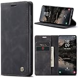 Azororo Cover per Samsung Galaxy S25 Plus 5G, Premium PU Pelle Custodia, Magnetica Carta Fessura Portafoglio Case, Flip Cavalletto Custodia per Samsung Galaxy S25 Plus- Nero