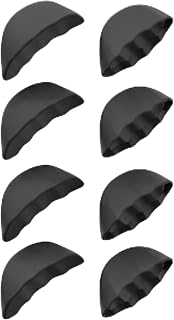 Shoe Size Reducer Inserts 4 Pairs, Black Toe Insert & Heel Cushion Pads for Women, Shoe Filler Inserts to Fix Oversized Loose Shoes Make Footwear Fit Snug