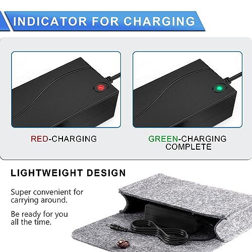 image for Falamiao 42V 2A Charger Replacement for Gotrax Electric Scooter 1 Pron