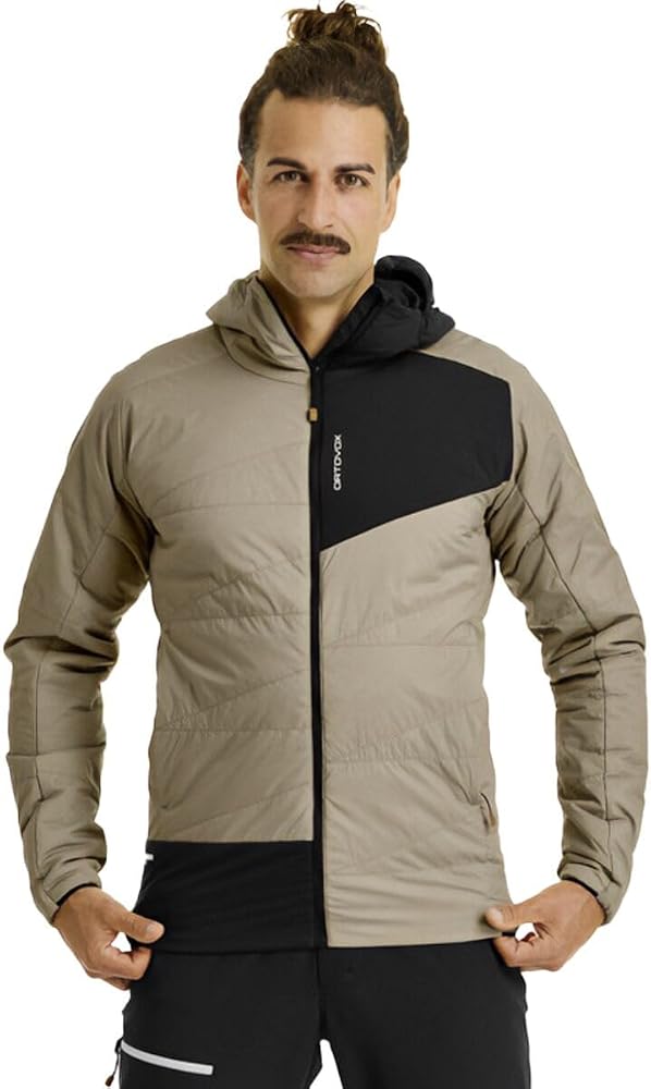 Ortovox, Swisswool Piz Duan Jacket - Men's, Grey Sand, S at Amazon