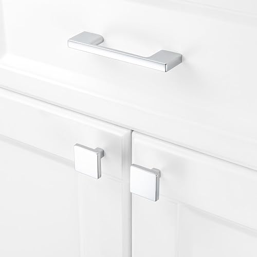 Miniatura 3 de Koofizo UZP01 Manija cuadrada para puertas de muebles y cajones de dormitorio, baño, armario, escritorio, cómoda, cocina