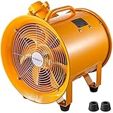 Ventilador Extractor Industrial Portátil Axial de Explosión 300mm extractor industrial a prueba de explosion 500W 2,920RPM Ventilador Portátil de Piso Industrial para Industriales y Construcción