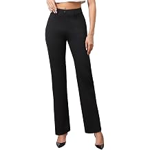 Agenlulu Womens 28"/30"/31.5" High Waisted Dress Pants Petite/Regular/Tall Stretchy Straight Leg Office Work Slacks