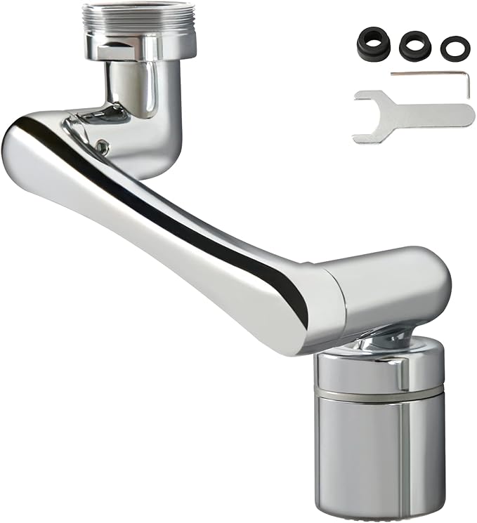 Upgraded 1440° Faucet Extender/Faucet Aerator, 1080+360 Degree Large