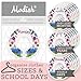 Modish Labels Daily Clothes Organizers, Days of Week Closet Dividers, Closet Organizers, School Supplies, Work Week Clothes Organizer, Girl, Flowers, Floral Decor, Boho, Nordic (Days)