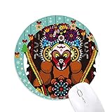 Classification: Mouse pad China China China Peking Peking Peking Muster Maus Pad Jingling Bell Rund Gummi Mat