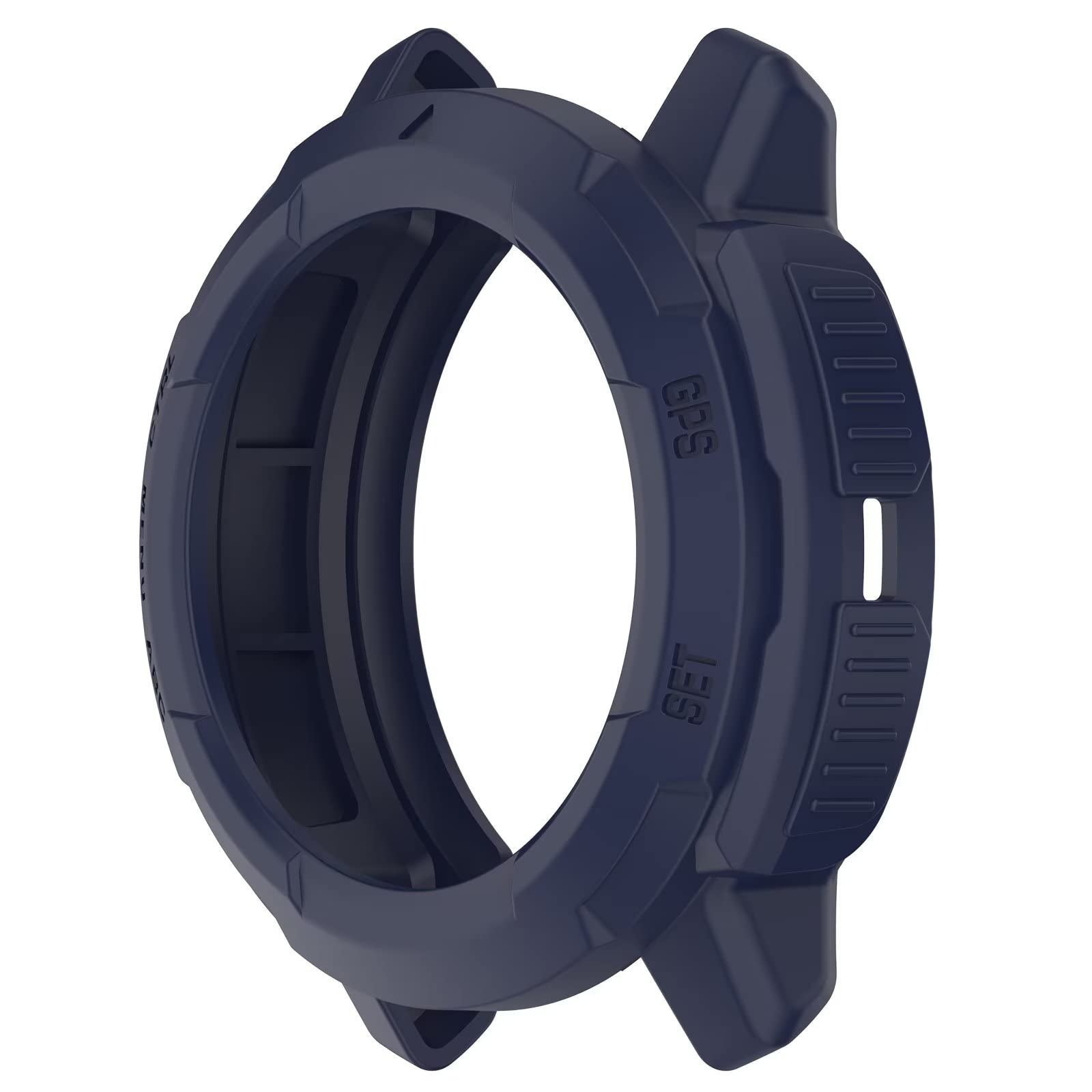 Coque TPU Souple Pour Garmin Instinct 3 50mm - Protection Anti-chocs Et Anti-rayures - Noir - Accès Aux Boutons Et Recharge