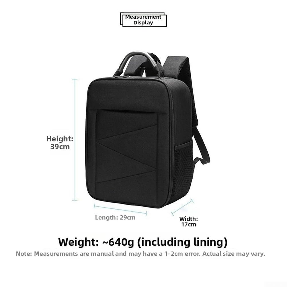 Für DJI Avata 360 Rucksack-Tragetasche, für EVA-Hartschalen-Schutzausrüstung, Organizer mit verstellbarem Gurt, tragbare Transporttasche, für Reisen und