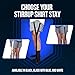 Shirt Stay Plus – Best Shirt Stays for Men Police & Military, Loop Stirrup Style, Keep Dress Shirts Tucked All Day – USA Made