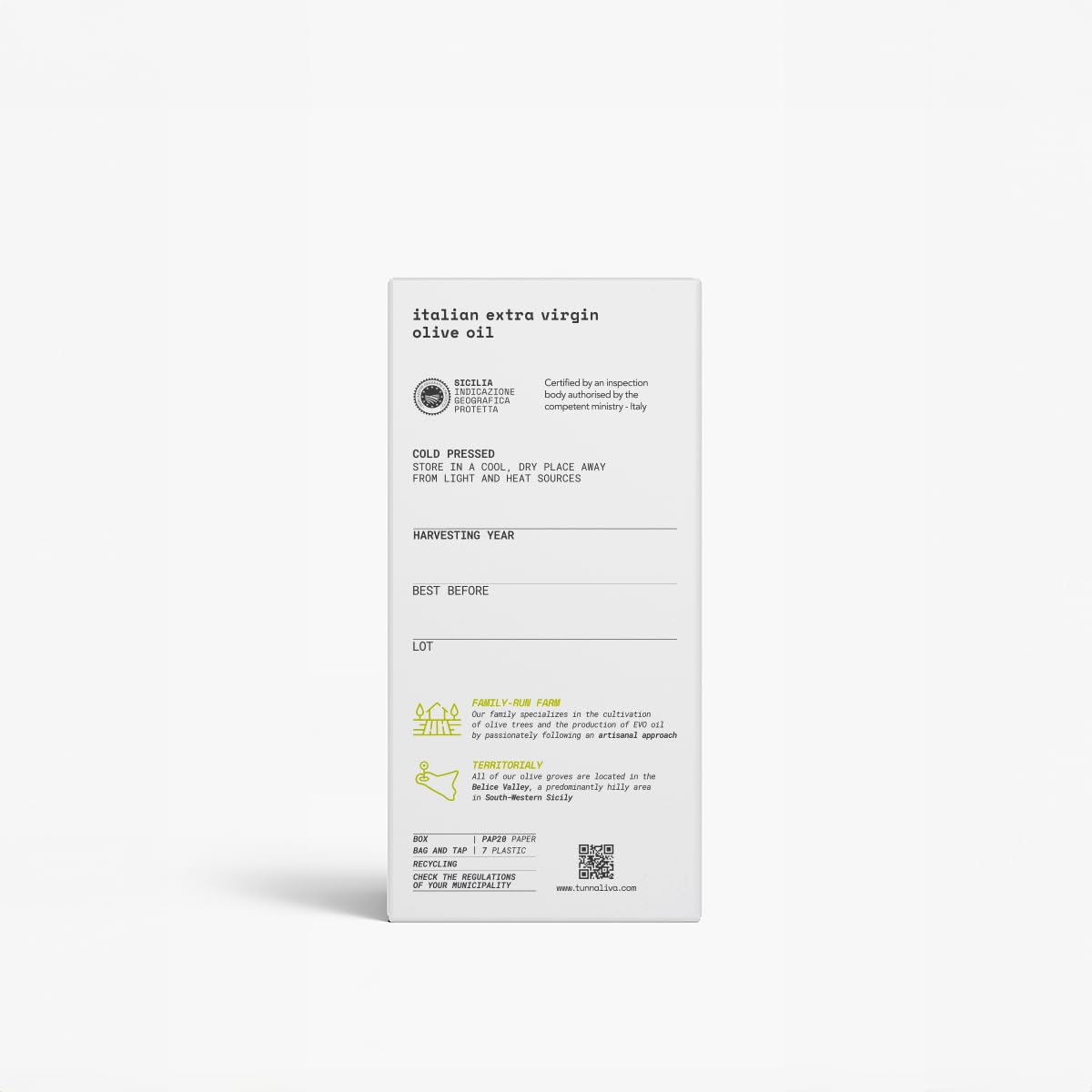 Tunnaliva EVO Oil - Italian Extra Virgin Olive Oil - 100% Nocellara del Belice - IGP Sicilia - 101,44 fl oz Bag-in-box - Image 3