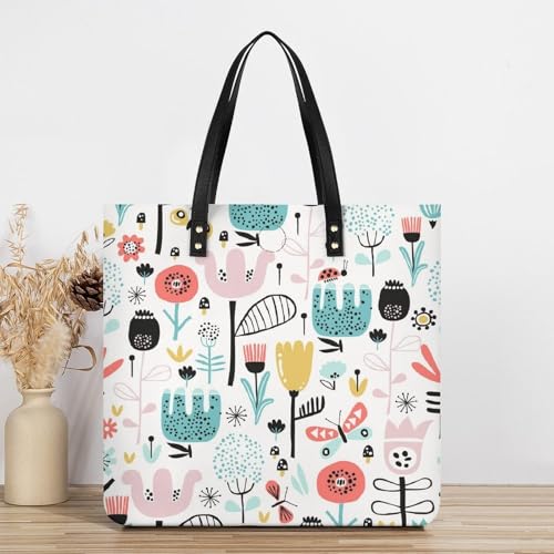 Sac à main cabas à fleurs pour femme évitant le manque de place - 3