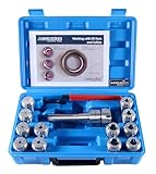 AccusizeTools - 12 Pcs/Set ER32 Collet + R8 Bridgeport Shank + Wrench in Fitted Box, #0223-0974