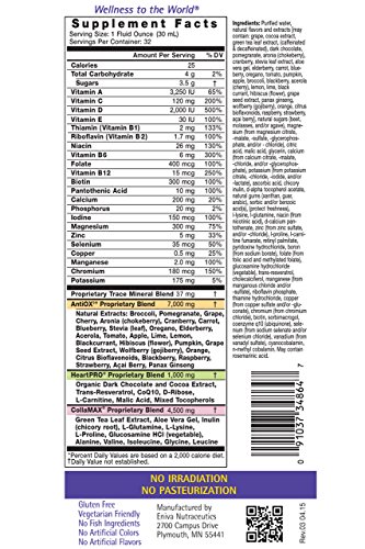 Eniva Vibe Fusion Daily Liquid Multivitamin And Mineral Supplement | Cardiovascular Health Formula | Elderberry Zinc Vit C Vit D | Nutrition For Immunity Energy | Chocolate Cherry | 32 Oz Bottle #TOP1