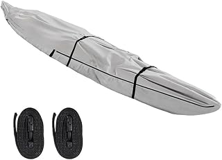 Canoe Cover Kayak-Boat Cover 420D Oxford Waterproof All Weather Protection Full Coverage Canoe Shield with Storage Bag Canoe Boat Storage Cover Multiple (16FT)