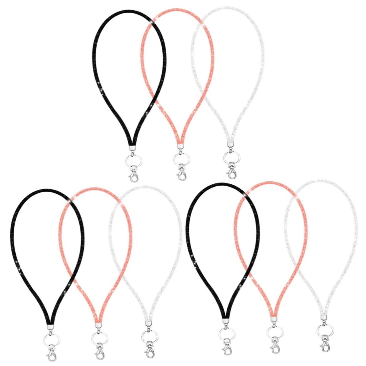 COLLBATH 3sets Handy Lanyard Strass Hals Lanyard Für Frauen Hängen Seil 3 Stücke * 3