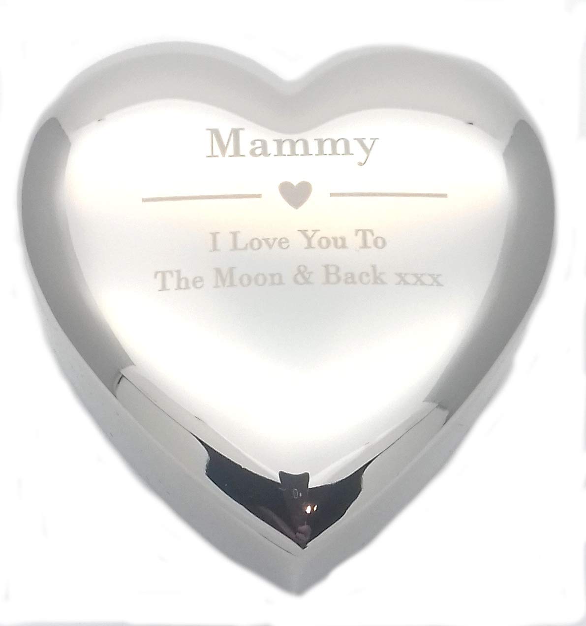 Chris Bag Of Goodies MAMMY I LOVE YOU TO THE MOON & BACK Silver finish TRINKET BOX Gift Presents Ideas for Birthday Christmas Mothers Day Xmas Present Gifts from son daughter