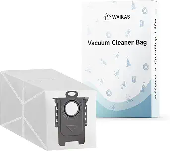 WAIKAS Dust Bags for Roborock Robot Vacuum (Qrevo/Saros/S8 Series), 6-Pack